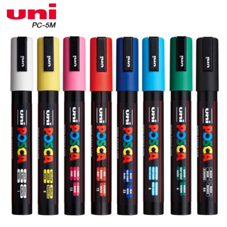 ปากกา UNI POSCA  PC-5M ปากกามาร์คเกอร์ ปากกากันน้ำ ปากกาสีอะคริลิค ปากกาเขียนกระจก เขียนไม้ เขียนแก้ว [S24]