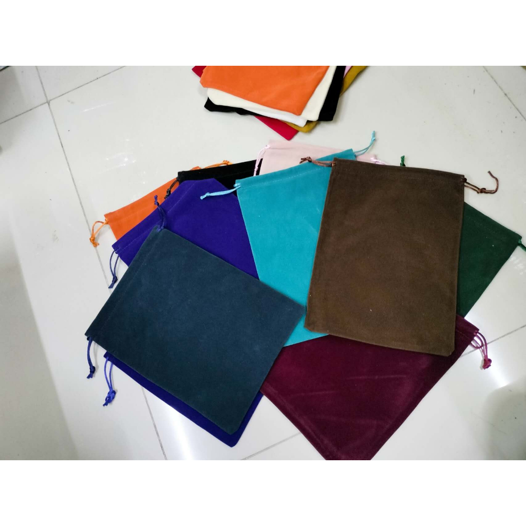 🌈STG🌈 พร้อมส่ง ถุงผ้า ถุงหูรูด ผ้ากำมะหยี่ ใส่เครื่องประดับ ของชำร่วยราคาถูก