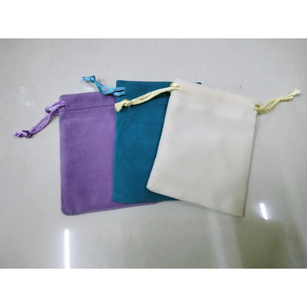 🌈STG🌈 พร้อมส่ง ถุงผ้า ถุงหูรูด ผ้ากำมะหยี่ ใส่เครื่องประดับ ของชำร่วยราคาถูก