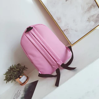 กระเป๋าเป้แฟชั่น POLAQI สไตล์เกาหลี แถมปอมๆ🎒-J01