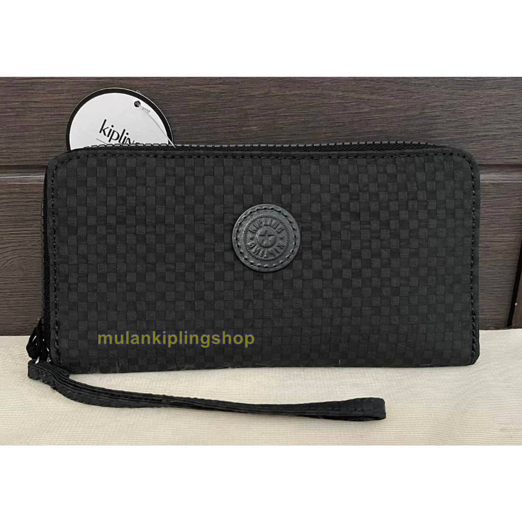 ส่งฟรี EMS Kipling  Alia  Printed Wristlet Wallet - Powder Black