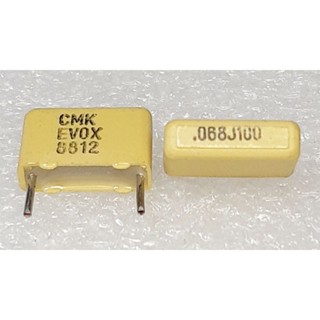 Evox Rifa  CMK 0.068uf 68nf 683 100V Metallized Polycarbonate Film Capacitor ตัวเก็บปรจุ ชนิด โพลีคาบอเนต คาปาซิเตอร์