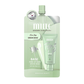 MILLE เบสเขียว TONE UP BABY GREEN BASE SPF 30 PA++ 6g.