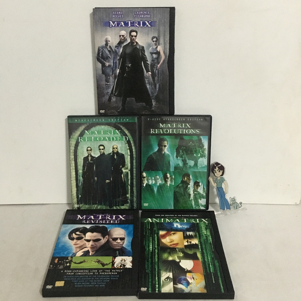 (มือสอง) DVD The Matrix, The Matrix Reloaded, The Matrix Revolutions, The Matrix Revisited, The Anim