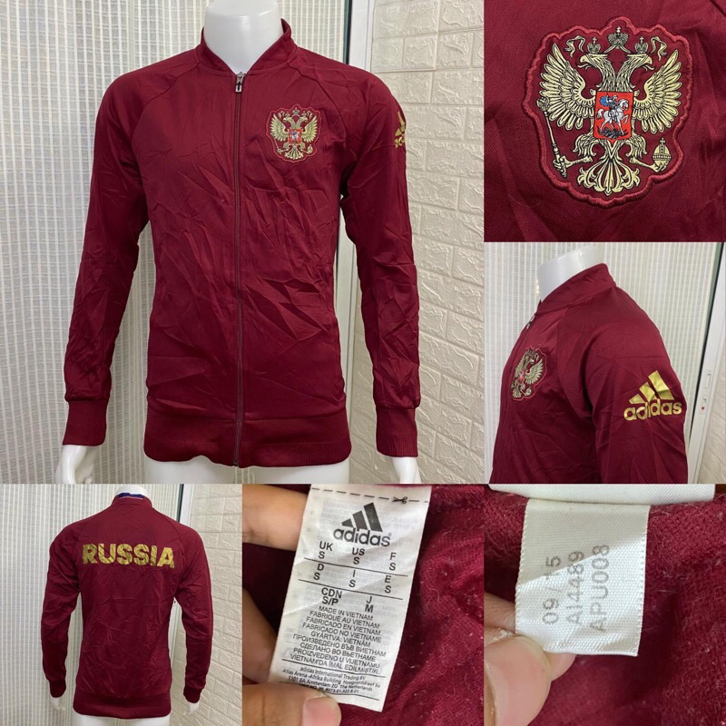 มือสองadidas Performance Mens Russia Soccer Anthem Jacket รอบอก 38 ยาว 27 (นี้ถ้ารอบอก 44 เก็บไว้เองแล้ว 😭) หายาก สวยมาก