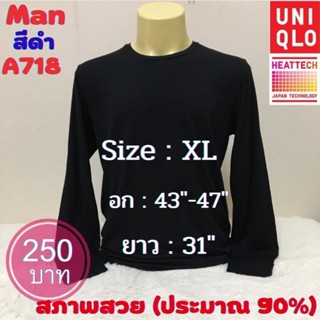 A718 เสื้อฮีทเทคชาย uniqlo heattech man มือ2