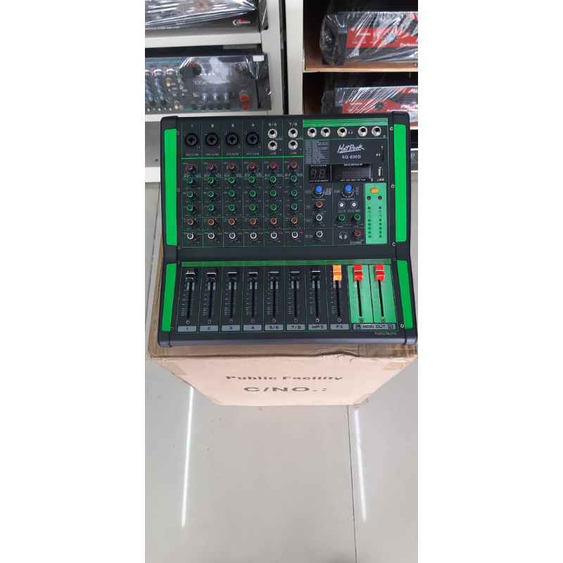 พาวเวอร์MIXER HOTROCK XQ-800D 450W x 450W เอฟเฟกแท้ USB บูธูท