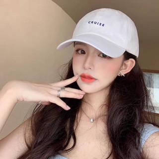 [พร้อมส่ง] หมวกสำหรับผู้ใหญ่ รอบหัว: 56-60 cm. หมวกแก๊ป (Cap ) ปักอักษร " CRUISE " หมวกแฟชั่น