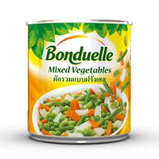 บงดูแอล ผักรวมแบบฝรั่งเศส 400 กรัม - Mixed Vegetables 400g Bonduelle brand