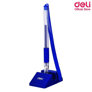 Deli 6791 Desk Pen Stand ปากกาเจลแบบตั้งโต๊ะ หมึกน้ำเงิน ขนาดเส้น 0.5mm (แพ็คกล่อง 24 แท่ง) ปากกาเจล ปากกา อุปกรณ์เครื่องเขียน