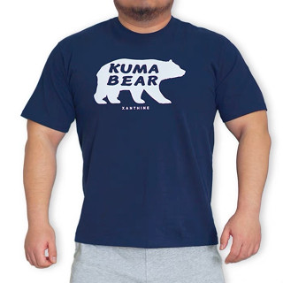 XANTHINE  เสื้อยืดลาย Kuma Bear สำหรับผู้ชายอวบ