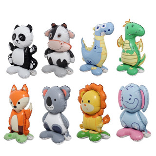 🔥พร้อมส่งจากไทย🔥 ลูกโป่งสัตว์ 3D ลิง เสือ ม้าลาย ยีราฟ ช้าง …