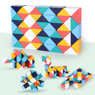 รูบิคแบบยาว ร รูบิคไม้บรรทัด ของเล่นเด็กเมจิกไม้บรรทัดรูบิคส…