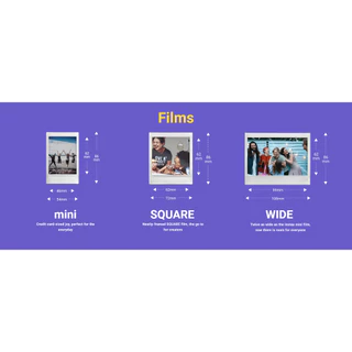 Fujifilm Instax Mini Film (10Pcs/Pack) ฟิล์มสำหรับกล้องอินสแตนท์ 1แพ็ค ถ่ายได้ 10 รูป มีสีกรอบภาพให้เลือกหลายสี ของแท้