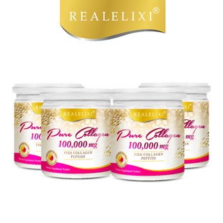 Real Elixir PURE COLLAGEN (เพียว คอลลาเจน) 100,000 mg. x 4กระปุก