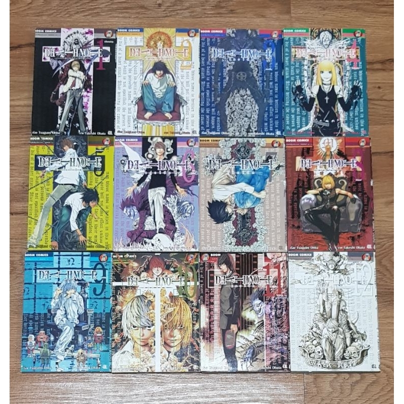 Death Note เดธโน้ต หนังสือการ์ตูน ครบชุด 12 เล่มจบ สนพ.เนชั่น NED สภาพดี หนังสือบ้านสะสม