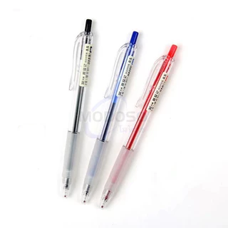 (ยกกล่อง) ปากกาเจล แบบกด ขนาด0.5mm รุ่นTG31072 ด้ามใสหุ้มยาง หมึกชนิดพิเศษผสมน้ำมันหล่อลื่น ผลิตภัณฑ์คุณภาพ#office #pen