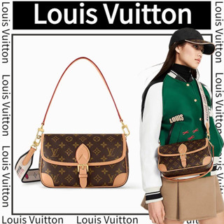 Louis Vuitton   หลุยส์วิตตอง   Diane PM Collection Underarm Covered Canvas, Classic Pink, Fur Jacquard Straps/กระเป๋าสตร