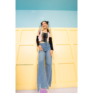 Niyom Jeans  :  รุ่น B245  กางเกงผู้หญิง ทรงกระบอก