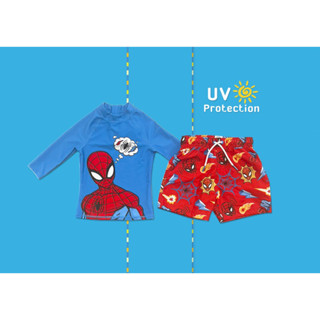 ✅ [3-8Y] Spider Man 2 Pc Swim Set UV Protection ชุดว่ายน้ำเด็ก สไปเดอร์ แมน ป้องกันแสงแดด