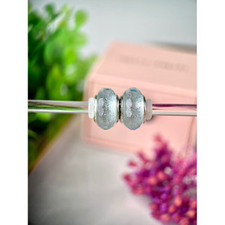 Jadzia Murano มูราโน่กลิตเตอร์ สีม่วง เปลี่ยนสีได้ตามUV/แสงแดด (ไฟบ้านไม่เปลี่ยนสี) แกนเงินเเท้ พร้อมส่ง
