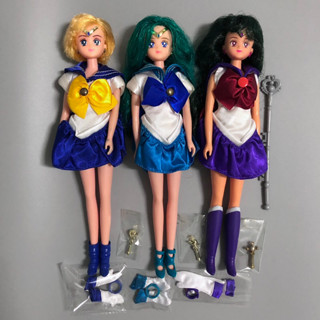 เซเลอร์มูนตุ๊กตาวินเทจ Sailor Moon Sailor Urenus Neptune Pluto Vintage Doll