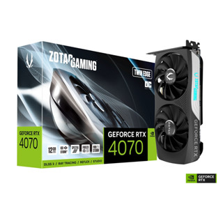 ส่งฟรี!!!! VGA (การ์ดแสดงผล) ZOTAC GAMING GeForce RTX 4070 Twin Edge OC 12GB GDDR6X (ZT-D40700H-10M) -รับประกัน 3 ปี