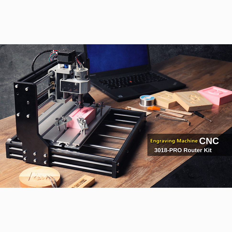 CNC 3018 Pro เครื่องแกะสลักพร้อมหัวเลเซอร์ 2500mw 3 แกนมินิ DIY CNC Router Kit ใหม่