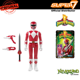 Super7 Mighty Morphin Power Rangers Red Ranger Wave 1 Reaction Figure