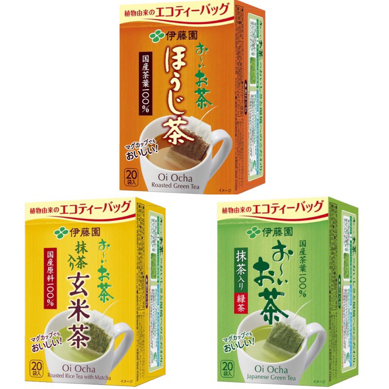 ITOEN Japanese Green Tea (20 ถุง/กล่อง) ชาเขียวแบบชงร้อน อิโตเอ็น ชาเขียวญี่ปุ่น