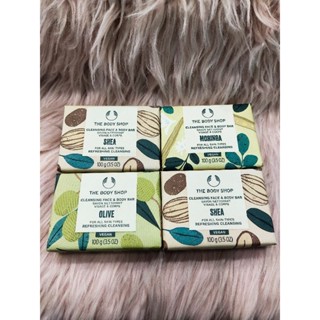 THE BODY SHOP MORINGA CLEANSING FACE &amp; BODY BAR 100G