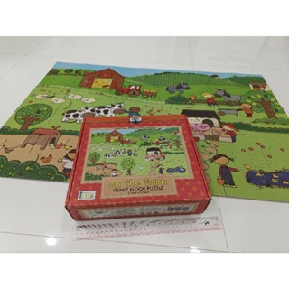 Giant Floor Puzzle 36 ชิ้น - On the farm (มือสองสภาพนางฟ้า ขนาด 2*3ฟุต)