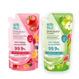 SHOKUBUTSU ครีมอาบน้ำ โชกุบุสซึ ฟรุ๊ตตี้ เฟรช ซีรีส์ ถุงเติม 400 มล. exp.08/2026