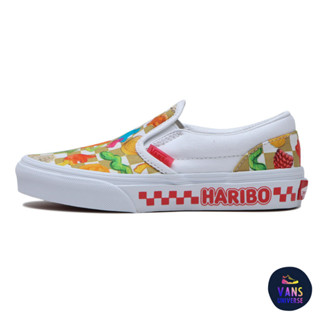 [ของแท้ ส่งฟรี PRE-ORDER] VANS KID CLASSIC SLIP-ON - HARIBO CHECKERBOARD MULTI