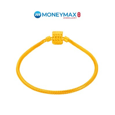 916 Gold 22K Round Mesh Charm Bracelet | MoneyMax Jewellery | NB0906