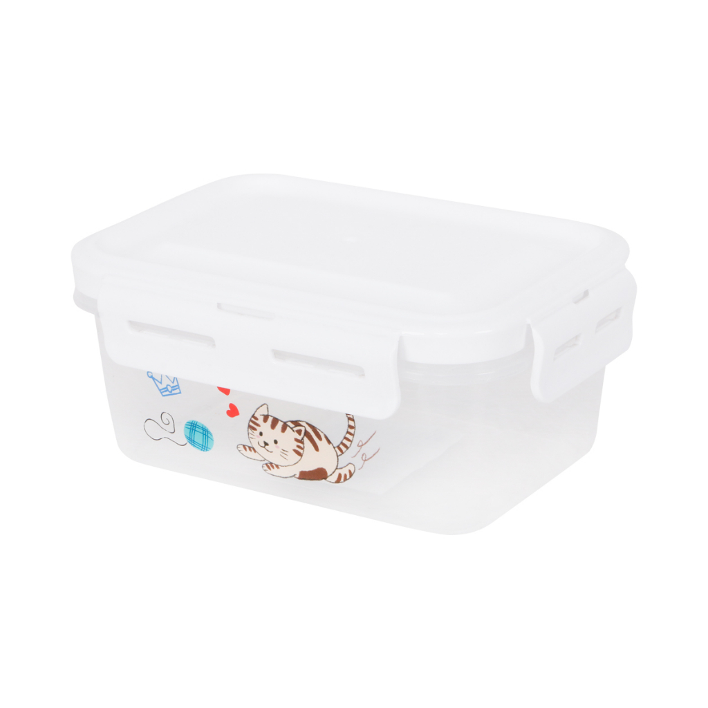 กล่องอาหารทรงเหลี่ยมฝาล็อก HARU KASSA HOME รุ่น JCP-6505   สีขาว