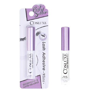 Cosluxe Lash Adhesive White 5 ml. คอสลุคส์ แลช แอคฮีซีฟ สีขาว กาวติดขนตา 5 มล. กันน้ำและกันเหงื่อ