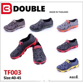 รองเท้ายางฮุ้มส้นยี่ห้อdoubleรุ่นtf003size40-45