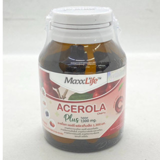 Acerola Cherry Plus 1,300 mg Maxxlife อะเซโรลา เชอร์รี่ พลัส แท็บเล็ต 1,300 มก.