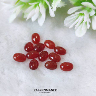 พลอยเรดอาเกตแท้ ( Red agate ) ขนาดพลอยประมาณ 5 x 7 มิล สอบถามทางข้อความได้ค่ะ