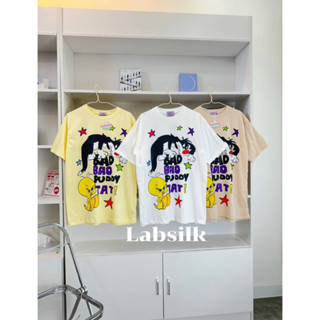 ◕◡◕ LAB SILK ◕◡◕ เสื้อยืด Oversize สกรีนลายแก๊งค์ The Sylvester &amp; Tweety 🐣🐣