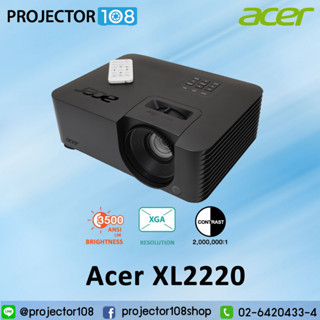 ACER VERO XL2220 DATA LASER PROJECTOR - 3500 ANSI LUMENS DLP XGA (1024X768) 3D BLACK (3 YEARS WARRANTY)