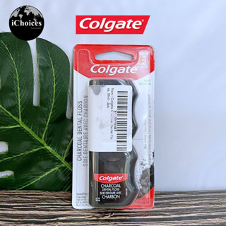 [Colgate] Charcoal Dental Floss Mint 2 Pack ไหมขัดฟัน ชาร์โคลมินต์