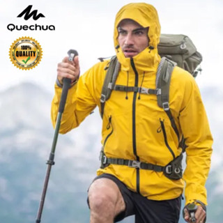 เสื้อแจ็คเก็ตกันฝนสำหรับผู้ชาย รุ่น MH500 (สีเหลือง) QUECHUA