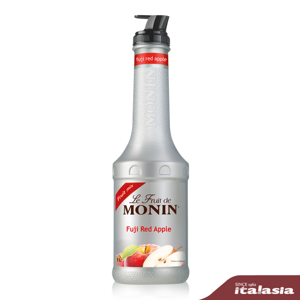 MONIN Fuji Red Apple Fruit Mix แอปเปิ้ลแดงฟูจิฟรุ๊ตมิกซ์ 1L.