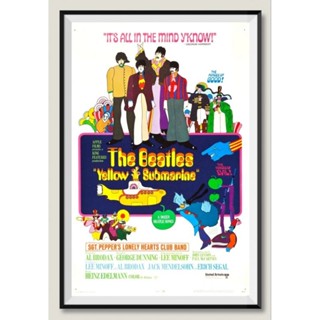 โปสเตอร์วงดนตรีติดผนัง The beatles yellow submarine