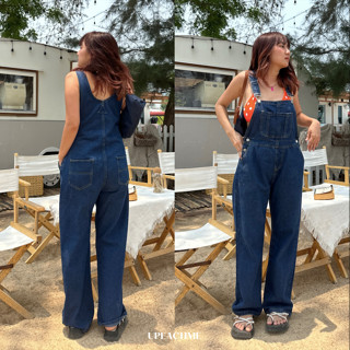 BOBBY JUMPSUIT I พร้อมส่ง จั๊มสูทยีนส์ขายาวเกาหลีเกาใจ จั๊มสูทขายาวมินิมอล จั๊มสูทยีนส์เท่รับซัมเมอร์ จั๊มสูทยีนส์