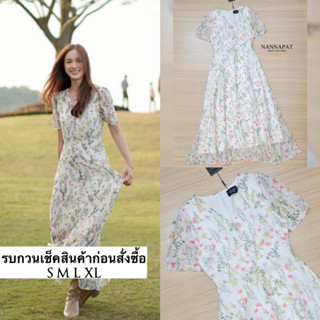 Dress สวยหรู ดูดี จะทะเล ภูเขา คาเฟ่ ชุดนี้ใช่เลยคะ ผ้านุ่ม มีเทร็คเจอในตัว พิมพ์ลายดอกสวยละมุน งานซิปหลัง มีฟองน้ำอกด้ว