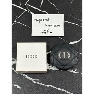 (New/แท้💯) กระจก Dior Mirror กระจกตลับพกพา สีดำหนังนุ่ม CD มีกล่อง