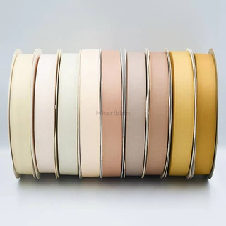 Missribbinริบบิ้นกรอสเกรน (สี2/2) เนื้อหนา คุณภาพดี 10มม ม้วน50หลา